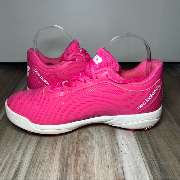 New Balance Pink Molded Softball Cleats Women’s Size 5.5 - Picture 7 of 10